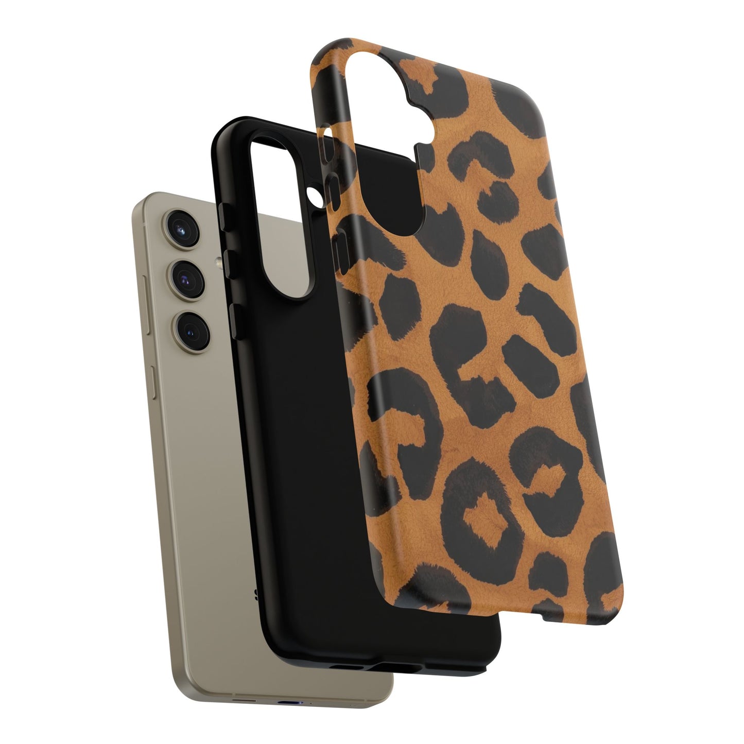 Leopard Print Tough Phone Case — Protective Animal Print iPhone Case
