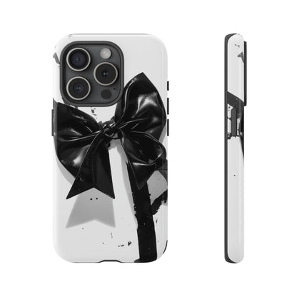 Phone Case — Black Bow Graphic Protective Cover