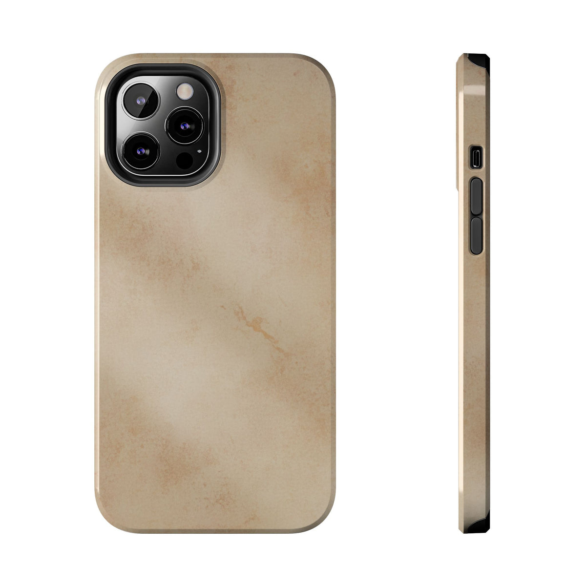 Tough Phone Case — Vintage Beige Marble Protective Phone Cover