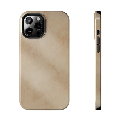 Tough Phone Case — Vintage Beige Marble Protective Phone Cover