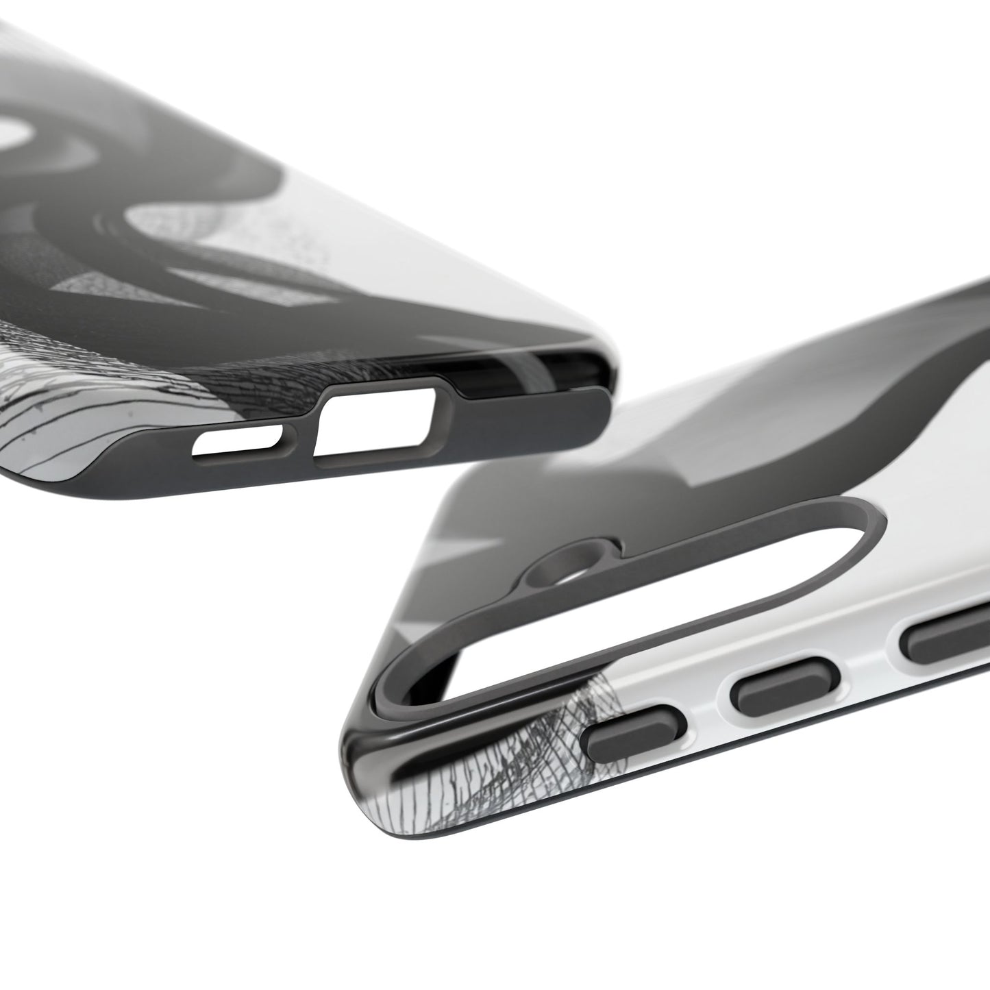 Phone Case — Monochrome Abstract Protective Cover