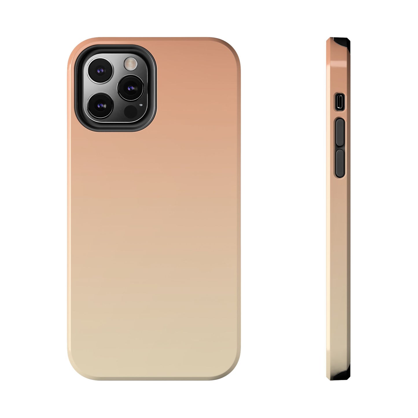 Gradient Tough Phone Case — Peach Ombre Protective Cover