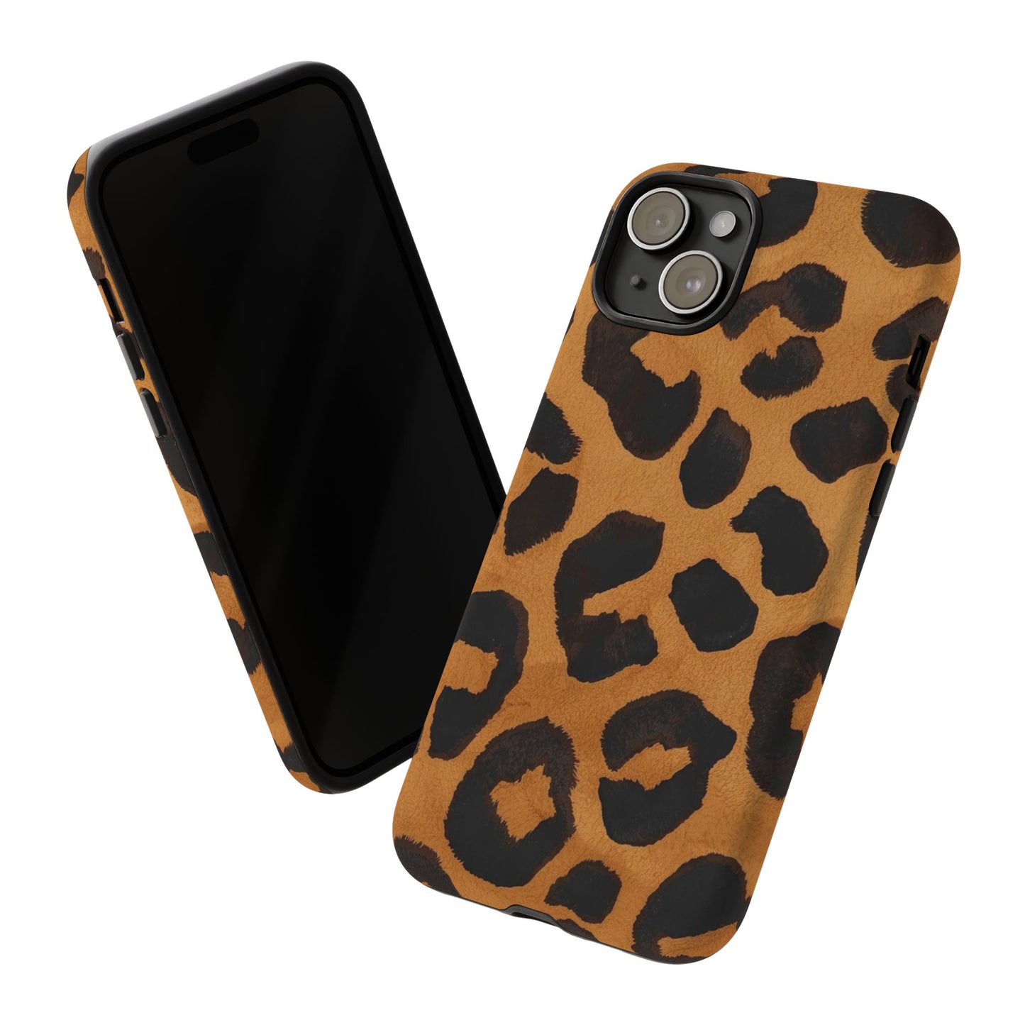 Leopard Print Tough Phone Case — Protective Animal Print iPhone Case