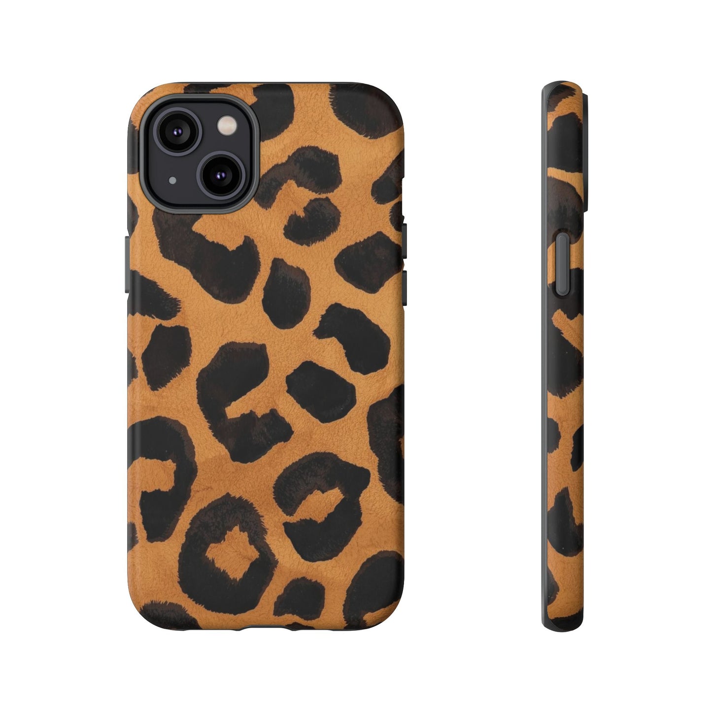 Leopard Print Tough Phone Case — Protective Animal Print iPhone Case