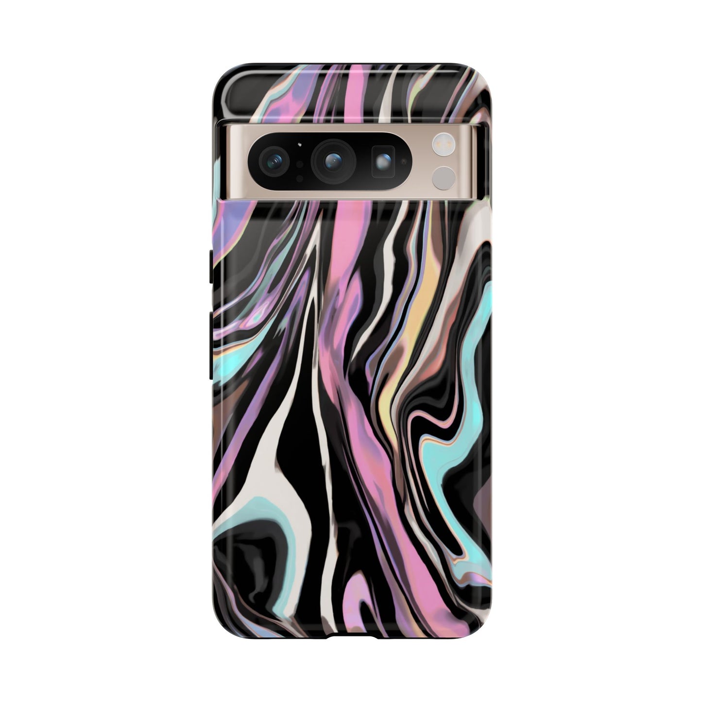 Abstract Marble Tough Phone Case — Pastel Swirl Protective Cover