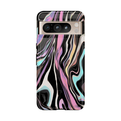 Abstract Marble Tough Phone Case — Pastel Swirl Protective Cover