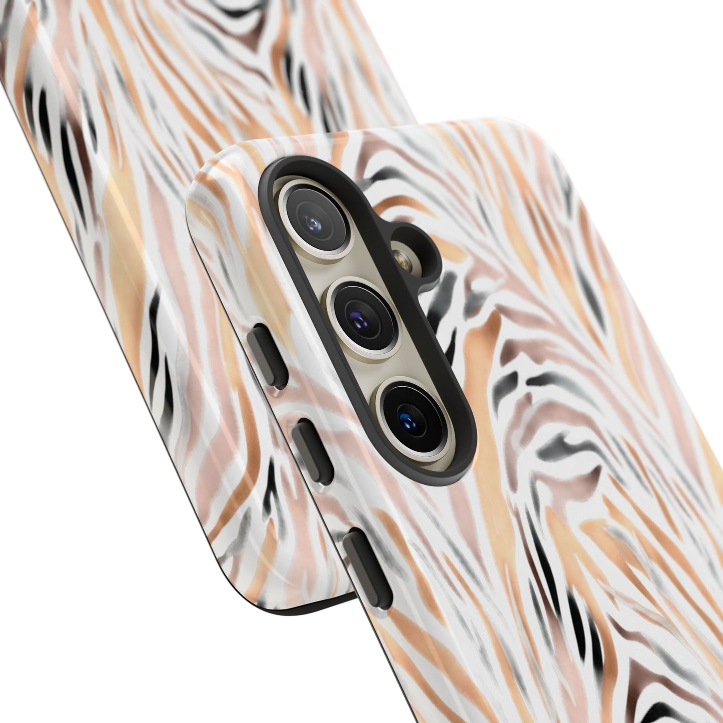 Tough Case — Neutral Watercolor Tiger Stripe Phone Case