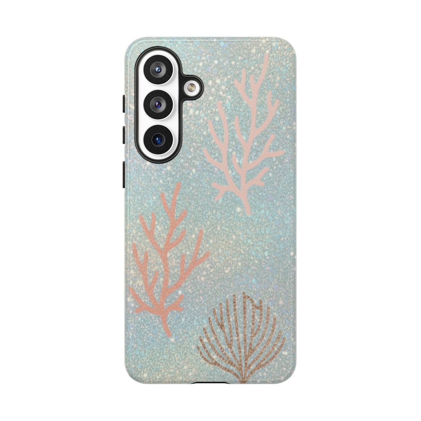 Seafoam Sparkle Phone Case – Coral & Seashell Tough Case