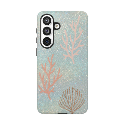 Seafoam Sparkle Phone Case – Coral & Seashell Tough Case