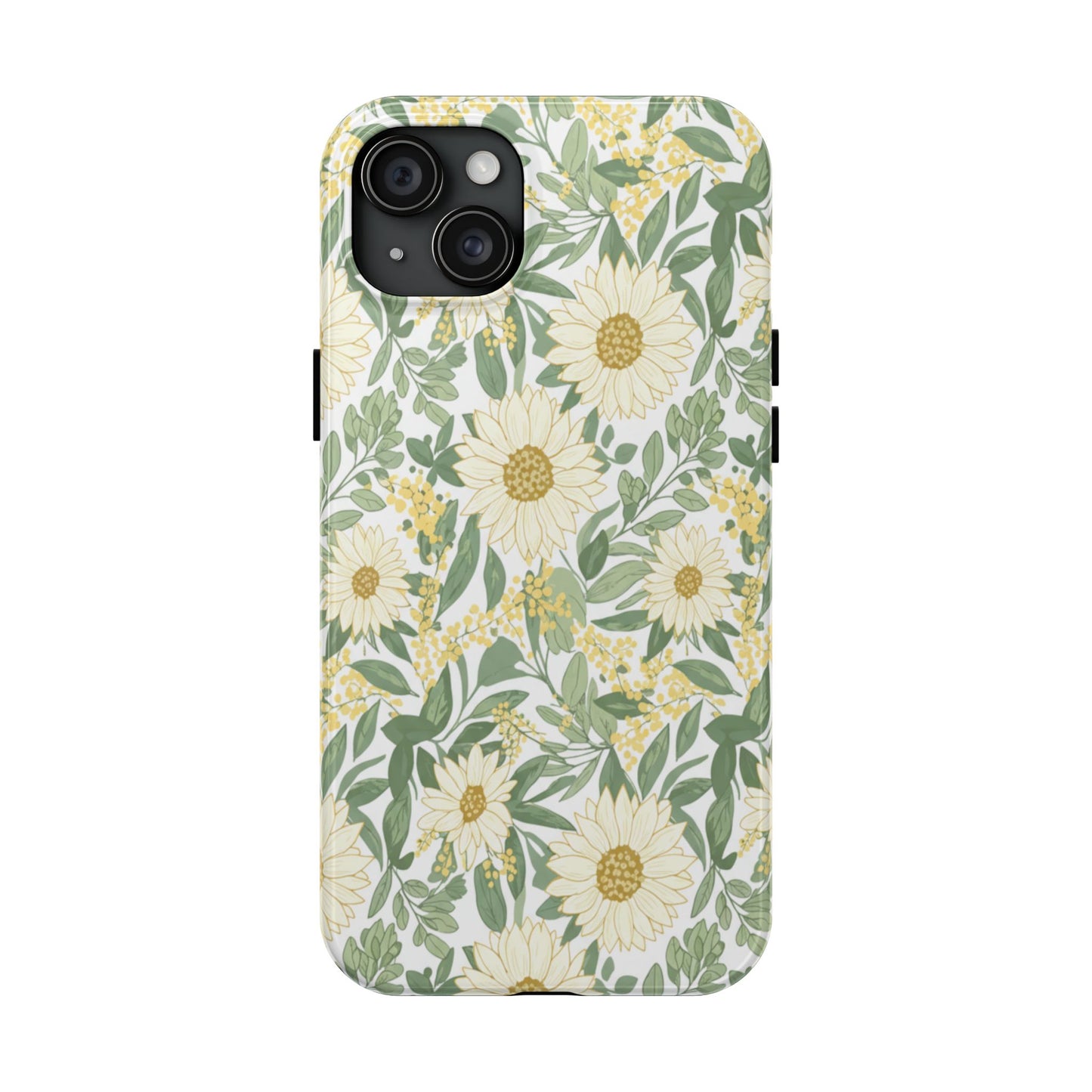 Daisy Meadow Tough Phone Case — Floral Protective Phone Cover