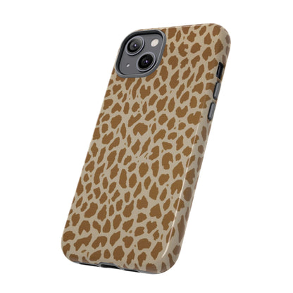 Leopard Print Tough Phone Case — Slim Protective Animal Pattern