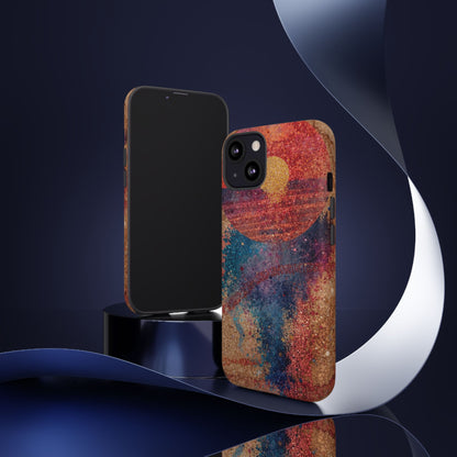 Retro Sunset Tough Phone Case