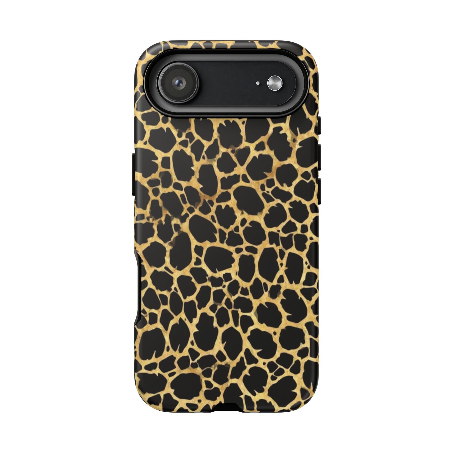 Giraffe Print Tough Phone Case — Durable Leopard-Style Protective Cover