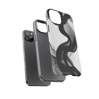 Phone Case — Monochrome Abstract Protective Cover