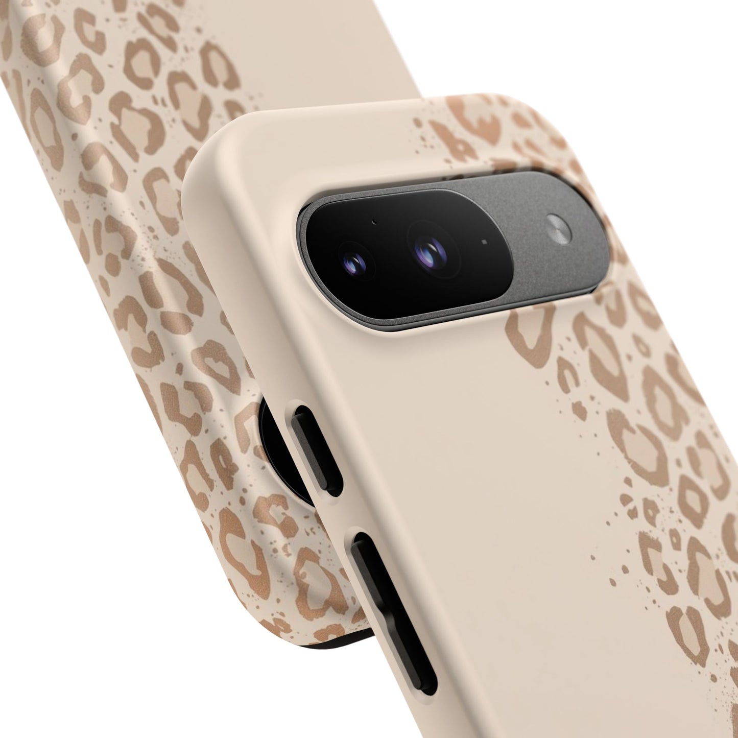 Phone Case – Beige Leopard Print Protective Cover