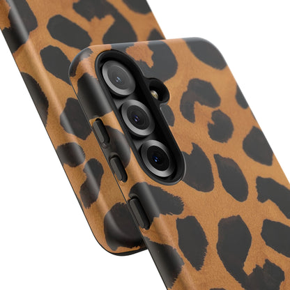 Leopard Print Tough Phone Case — Protective Animal Print iPhone Case
