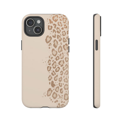 Phone Case – Beige Leopard Print Protective Cover