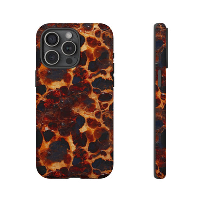 Tortoiseshell Phone Case — Protective iPhone Cover with Classic Amber Pattern