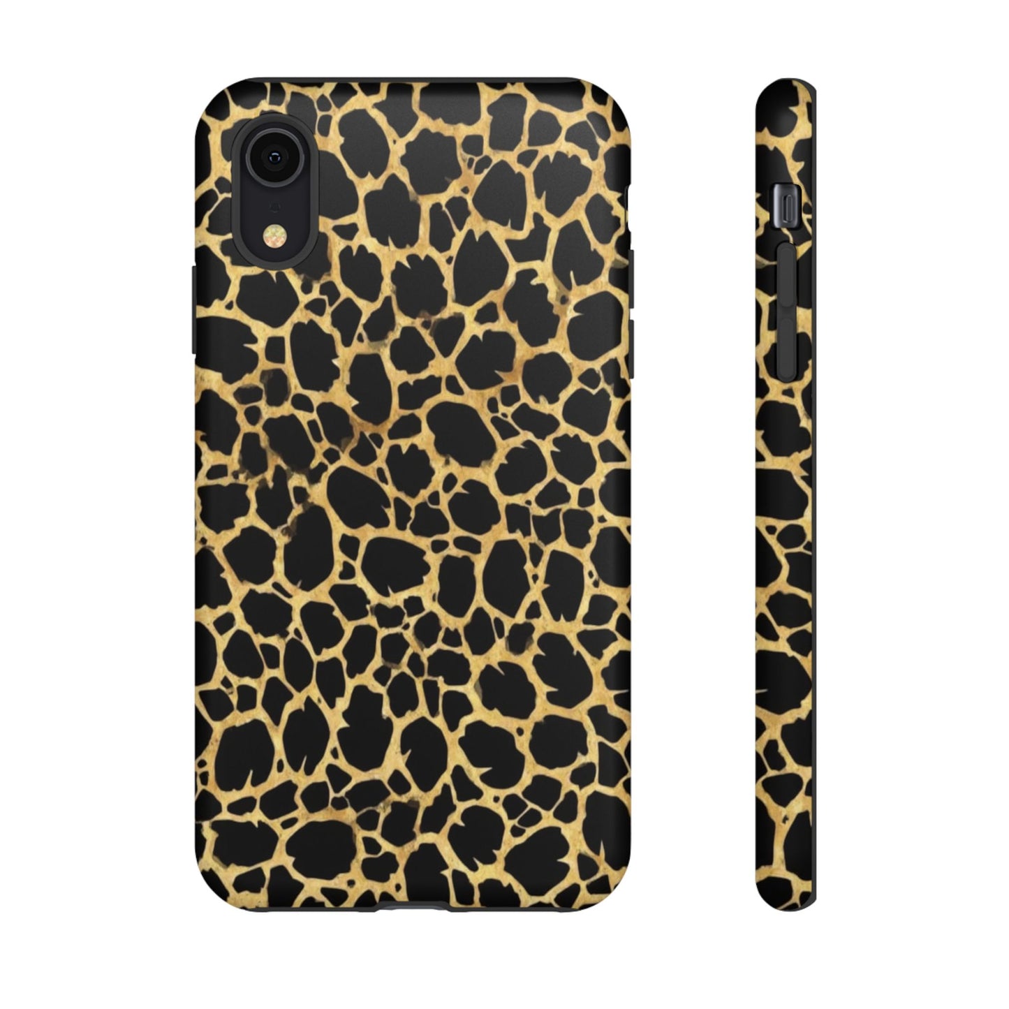 Giraffe Print Tough Phone Case — Durable Leopard-Style Protective Cover