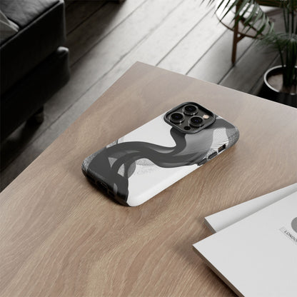 Phone Case — Monochrome Abstract Protective Cover