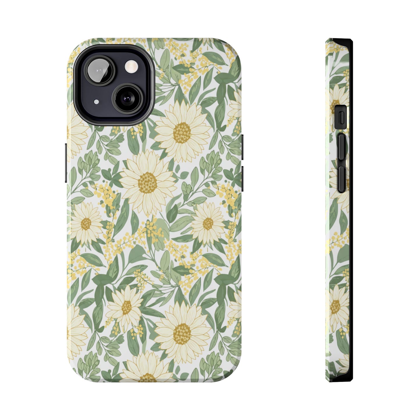 Daisy Meadow Tough Phone Case — Floral Protective Phone Cover
