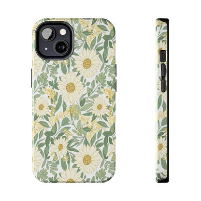 Daisy Meadow Tough Phone Case — Floral Protective Phone Cover
