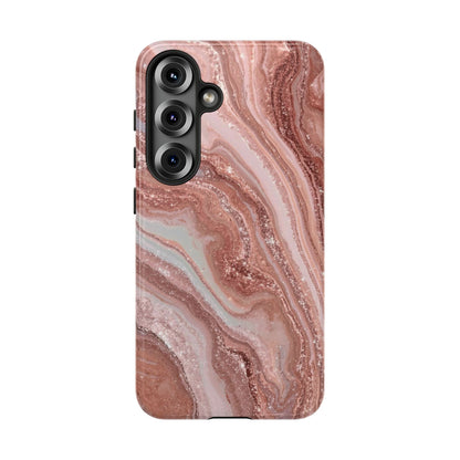 Rose Gold Marble Tough Phone Case