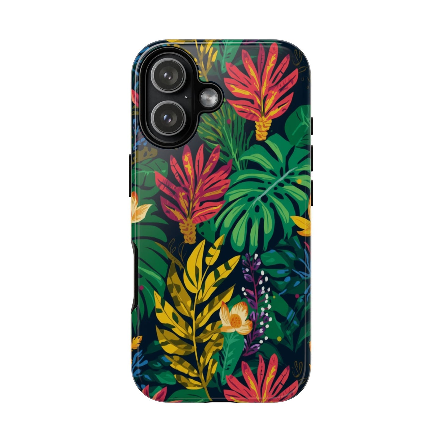 Tropical Floral Phone Case — Vibrant Jungle Leaf Protective Cover