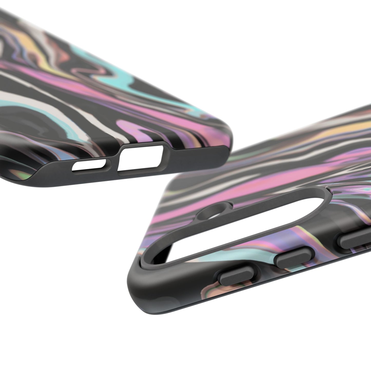 Abstract Marble Tough Phone Case — Pastel Swirl Protective Cover