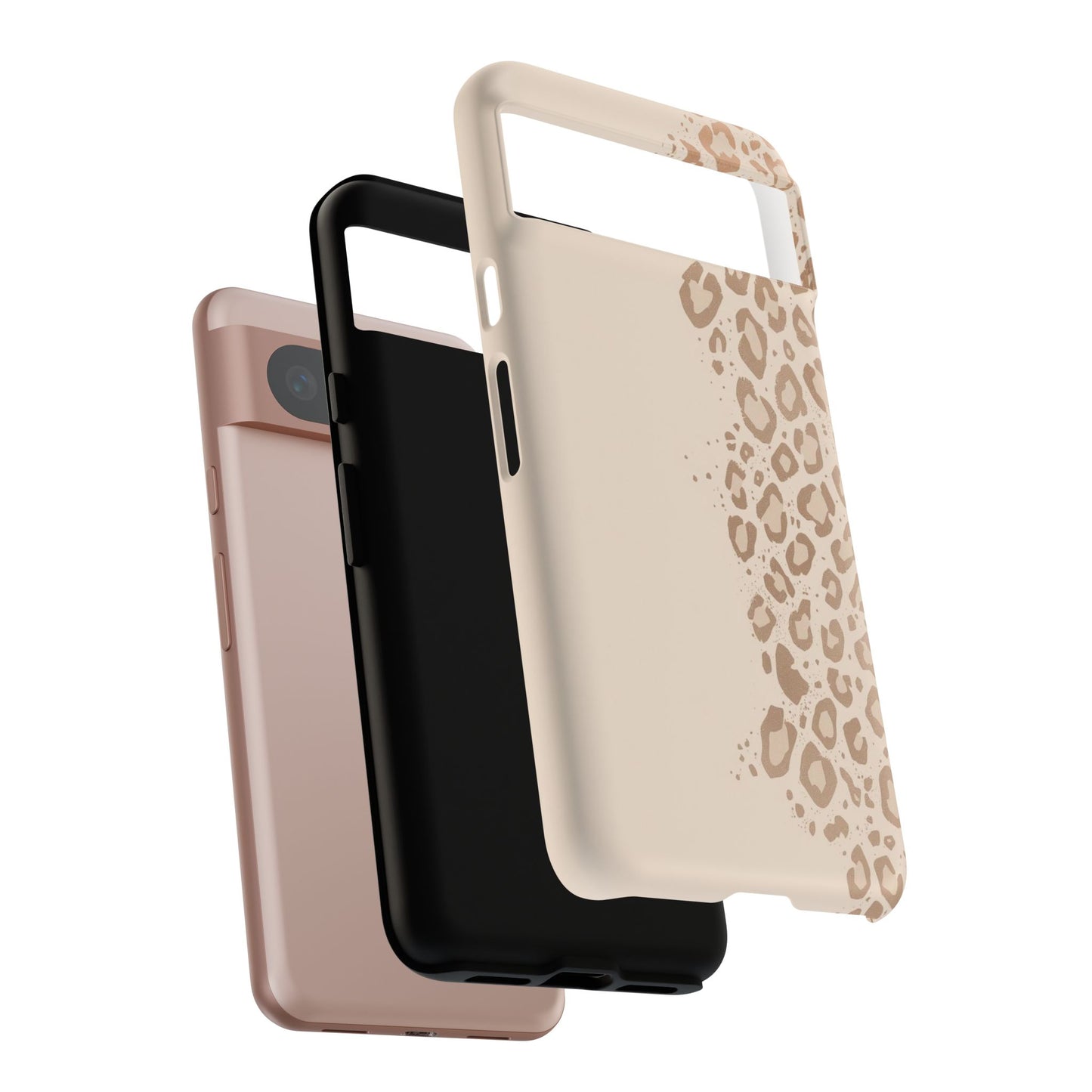 Phone Case – Beige Leopard Print Protective Cover