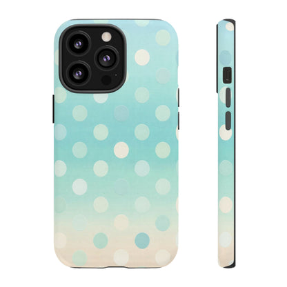 Abstract Palm Tough Phone Case — Minimal Coastal Blue Protective Cover