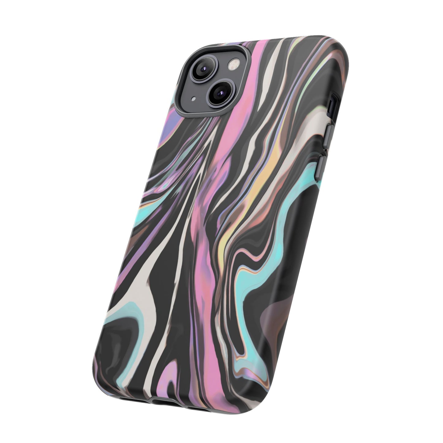 Abstract Marble Tough Phone Case — Pastel Swirl Protective Cover