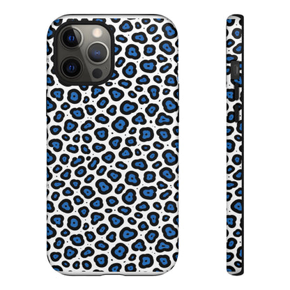 Blue Leopard Print Phone Case – Tough Protective Cover