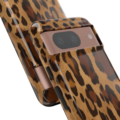 Leopard Print Tough Phone Case — Durable Animal Print Protective Cover