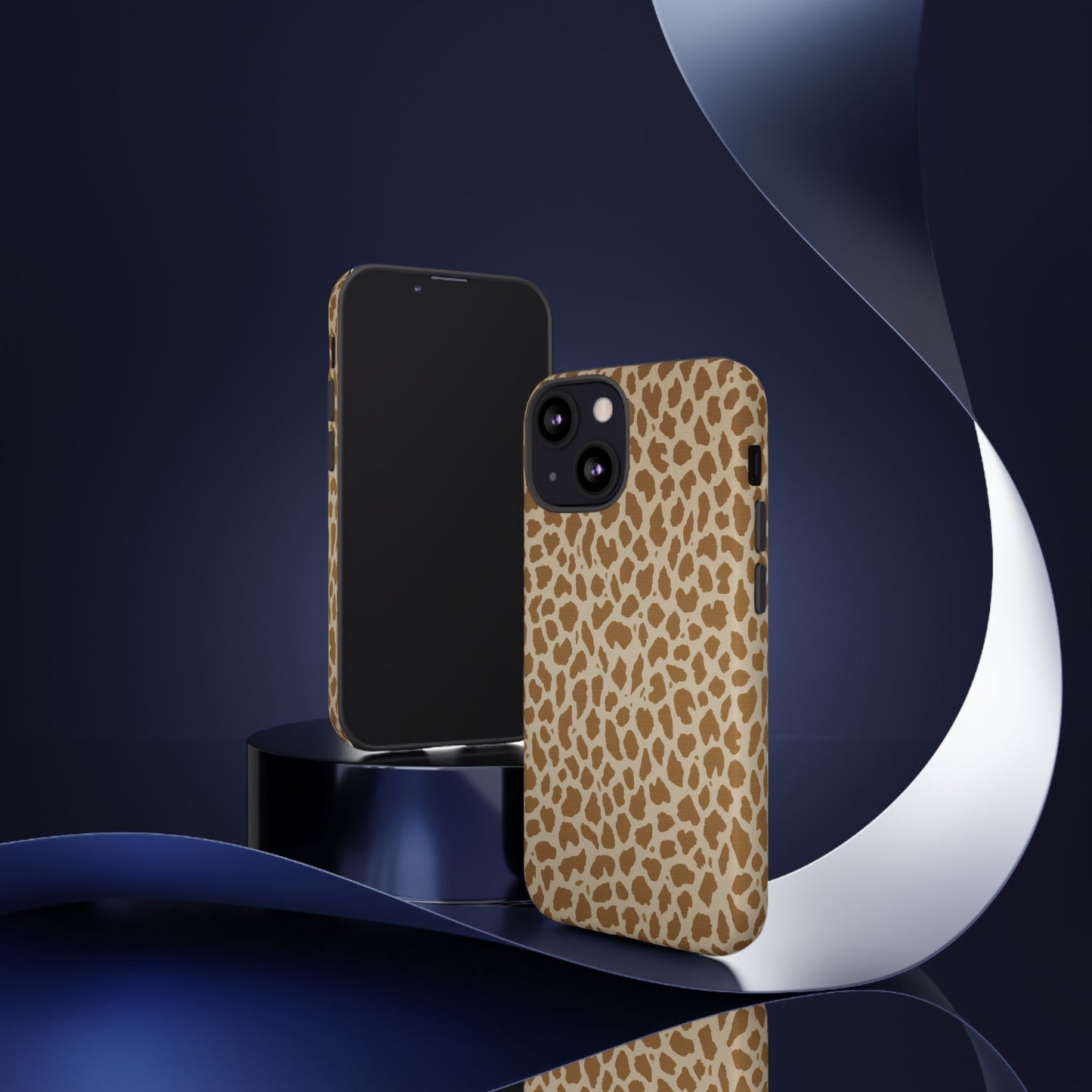Leopard Print Tough Phone Case — Slim Protective Animal Pattern