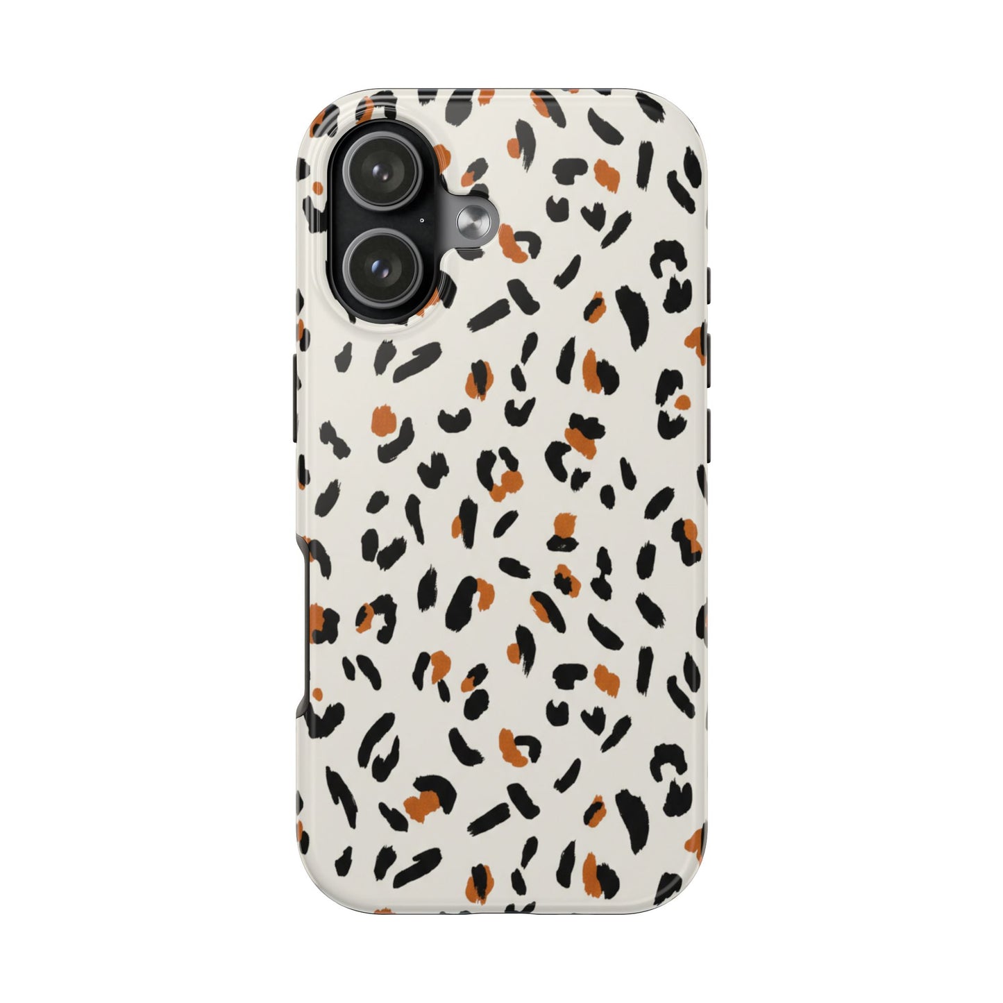 Leopard Print Tough Phone Case — Stylish Protective iPhone Cover
