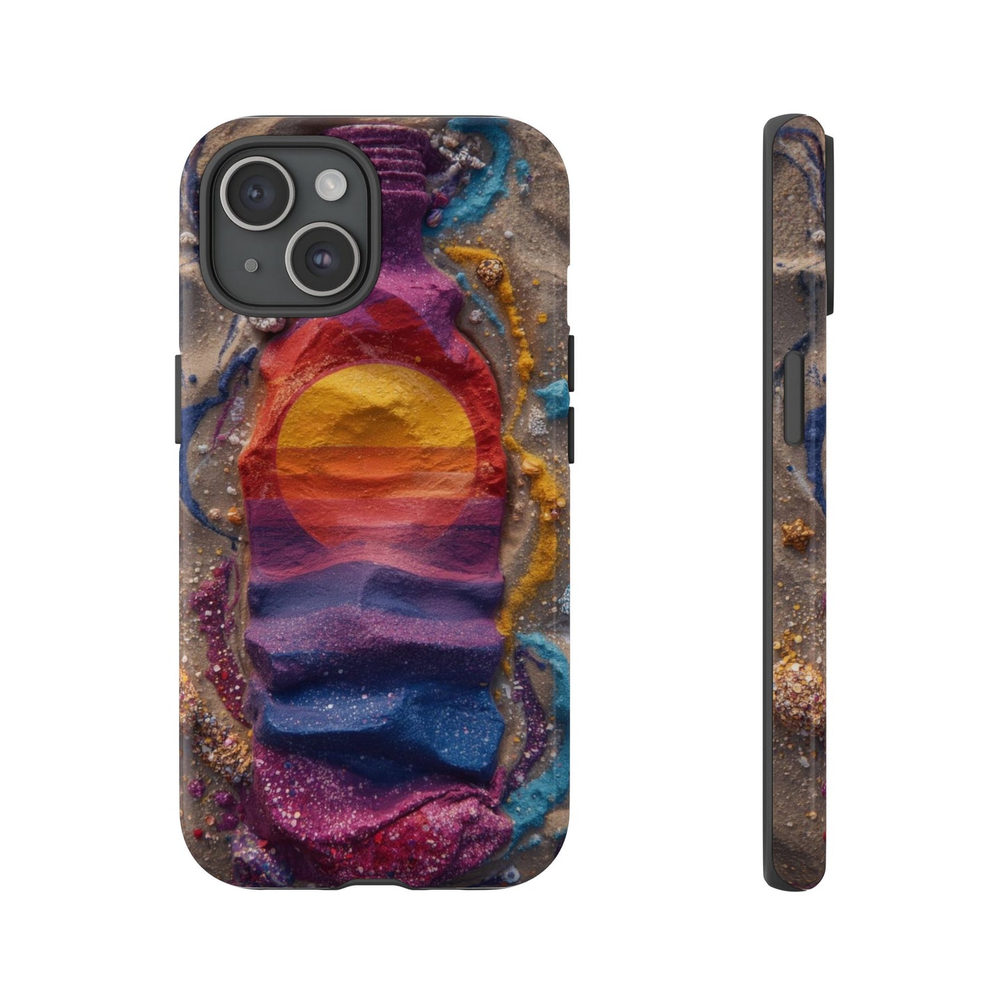 Phone Case — Colorful Sand Art Sunset Tough Protective Case