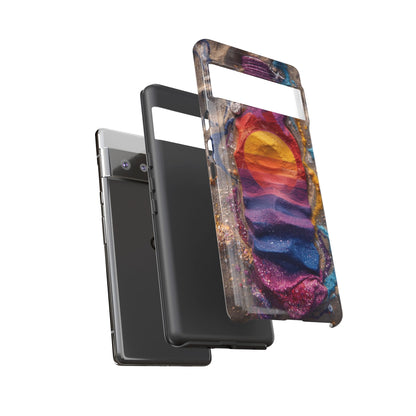 Phone Case — Colorful Sand Art Sunset Tough Protective Case