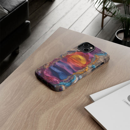 Phone Case — Colorful Sand Art Sunset Tough Protective Case