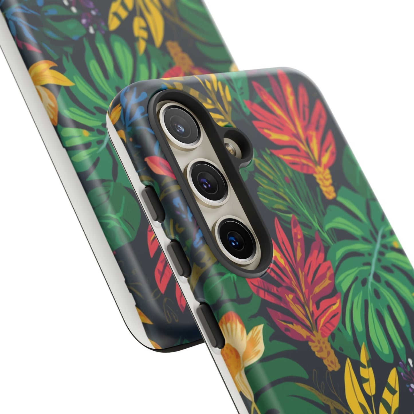 Tropical Floral Phone Case — Vibrant Jungle Leaf Protective Cover