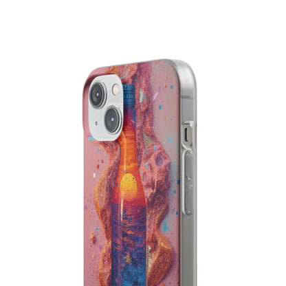 Phone Case — Surreal Sunset Bottle Art Flexible Protective Cover
