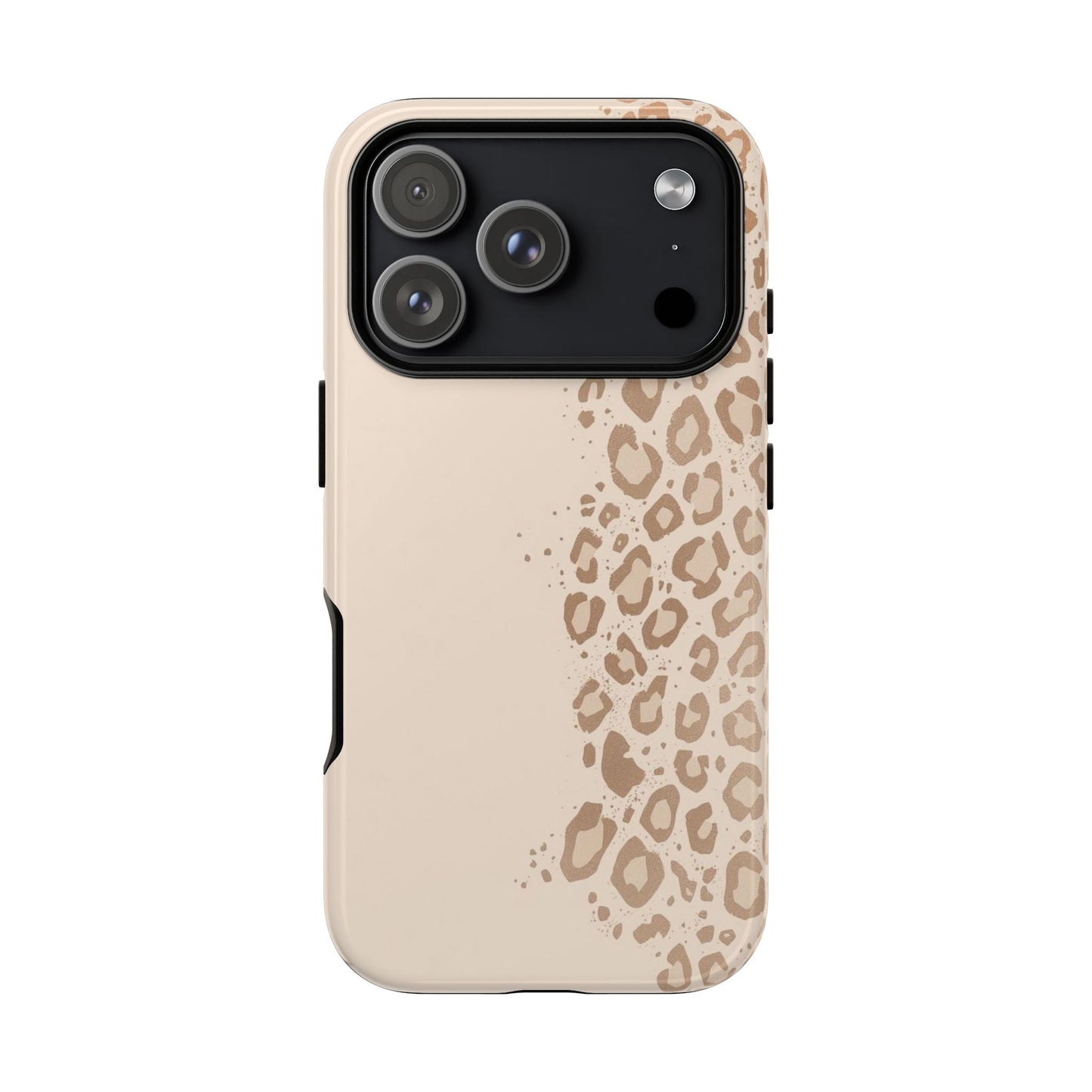 Phone Case – Beige Leopard Print Protective Cover