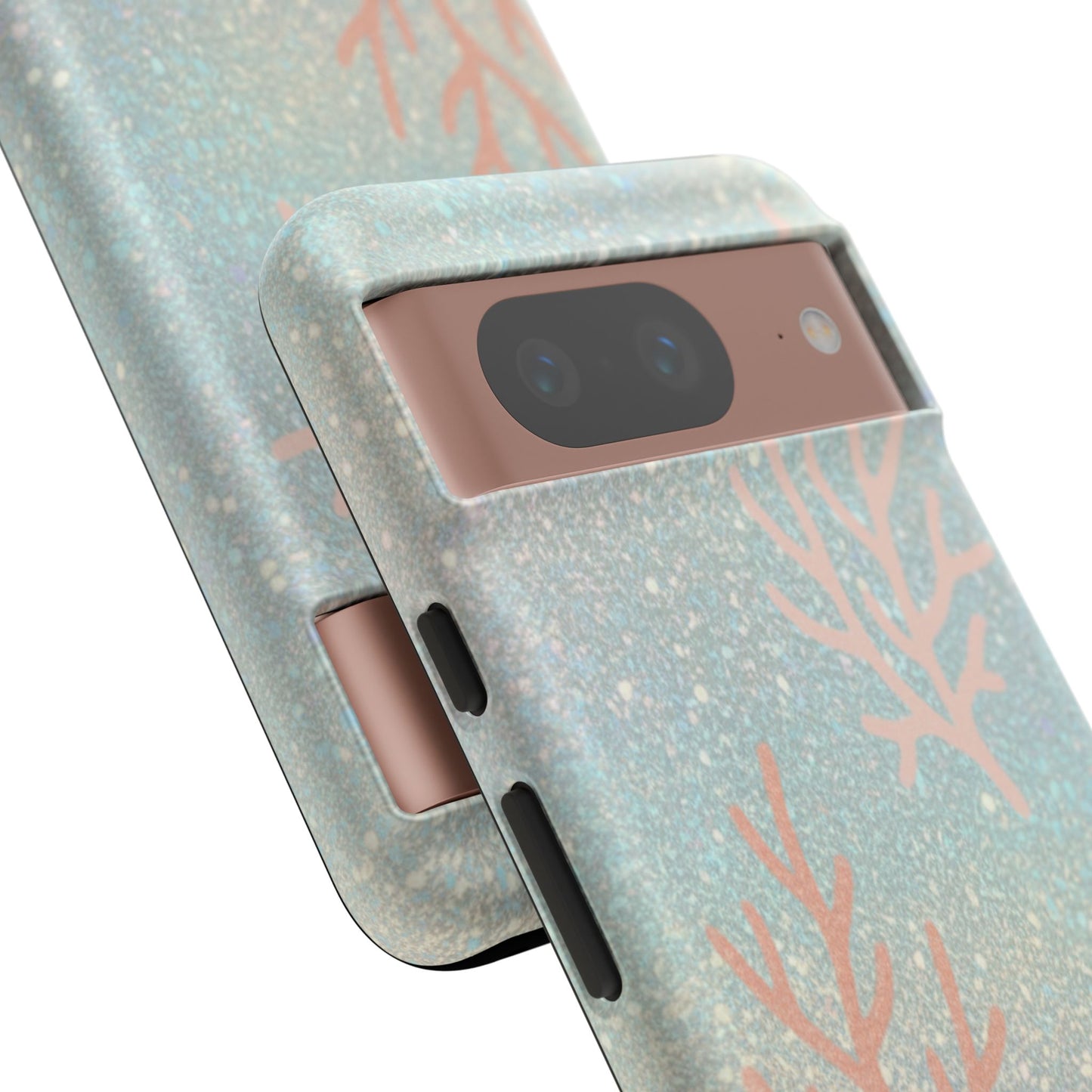 Seafoam Sparkle Phone Case – Coral & Seashell Tough Case