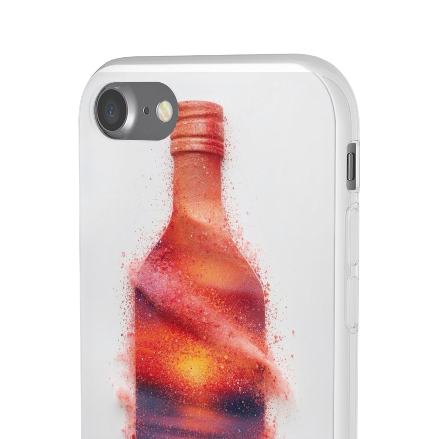Galaxy Bottle Phone Case — Abstract Cosmic Beverage Design Flexible Case