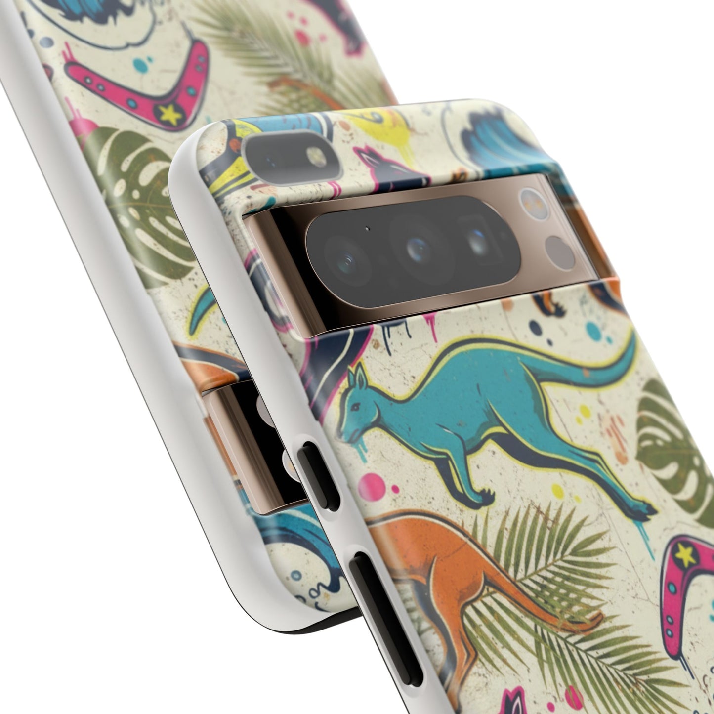 Tough Cases — Colorful Surfing Kangaroo Phone Case