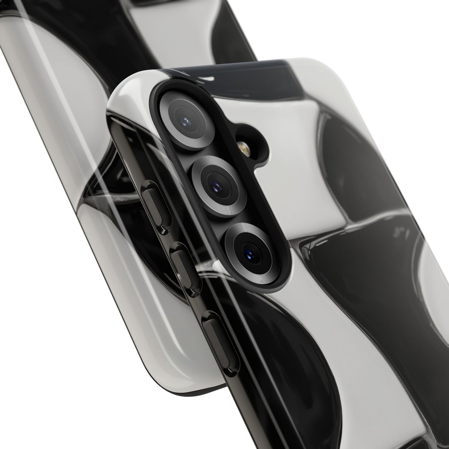 Black & White Abstract Pattern Tough Phone Case