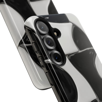 Black & White Abstract Pattern Tough Phone Case