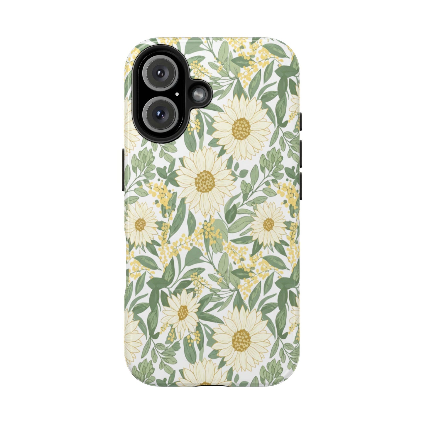 Daisy Meadow Tough Phone Case — Floral Protective Phone Cover