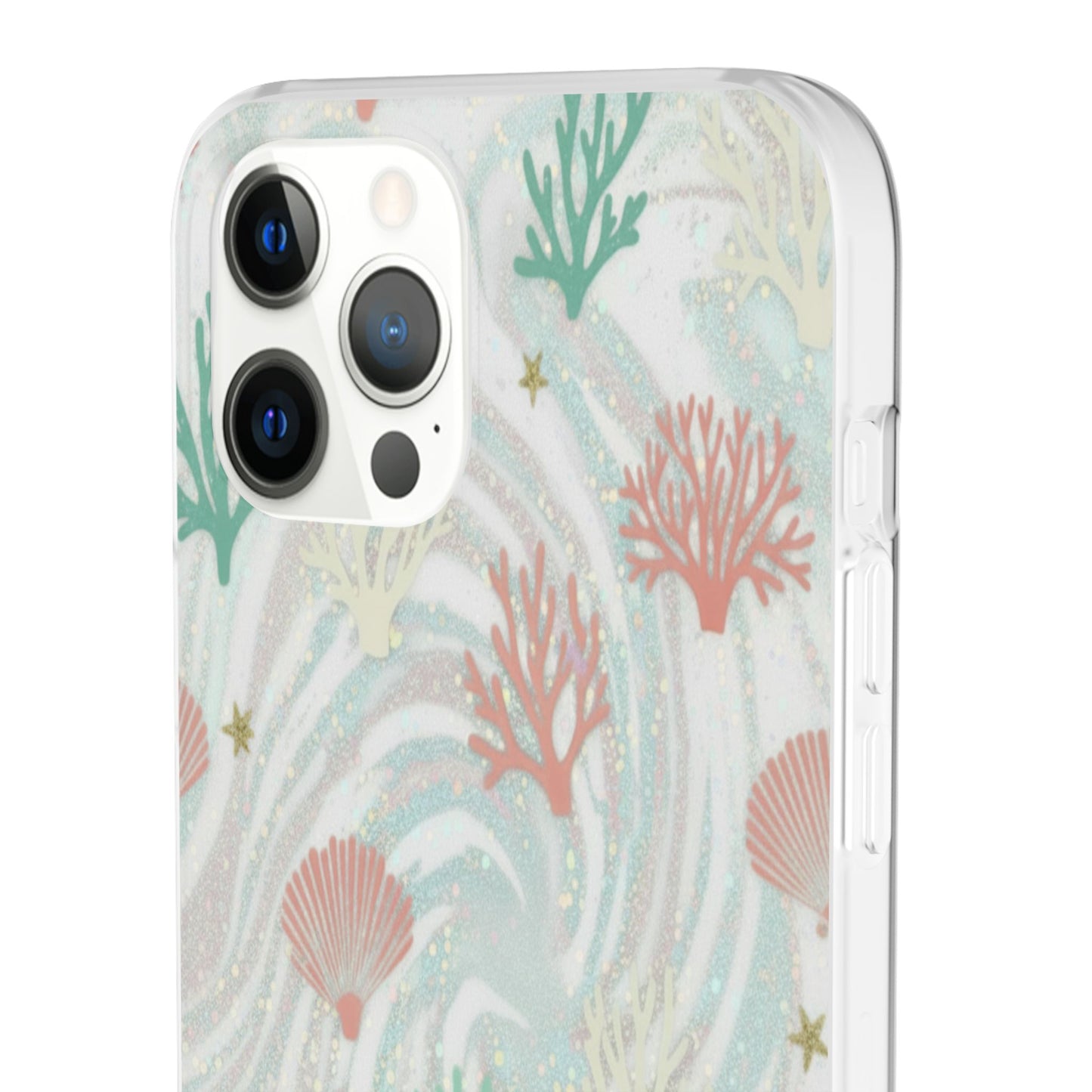 Pastel Seashell Phone Case — Coral Reef Wave iPhone Cover