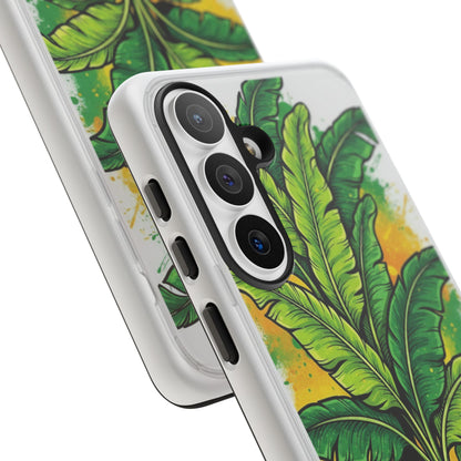Tropical Banana Leaf Phone Case — Vibrant Green Plant Protector